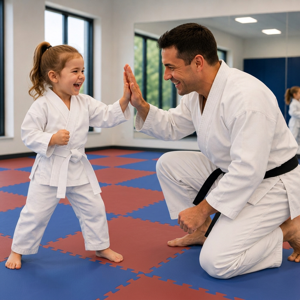 The free uniform and gear included with the $49 intro offer at Roman's Shin Karate
